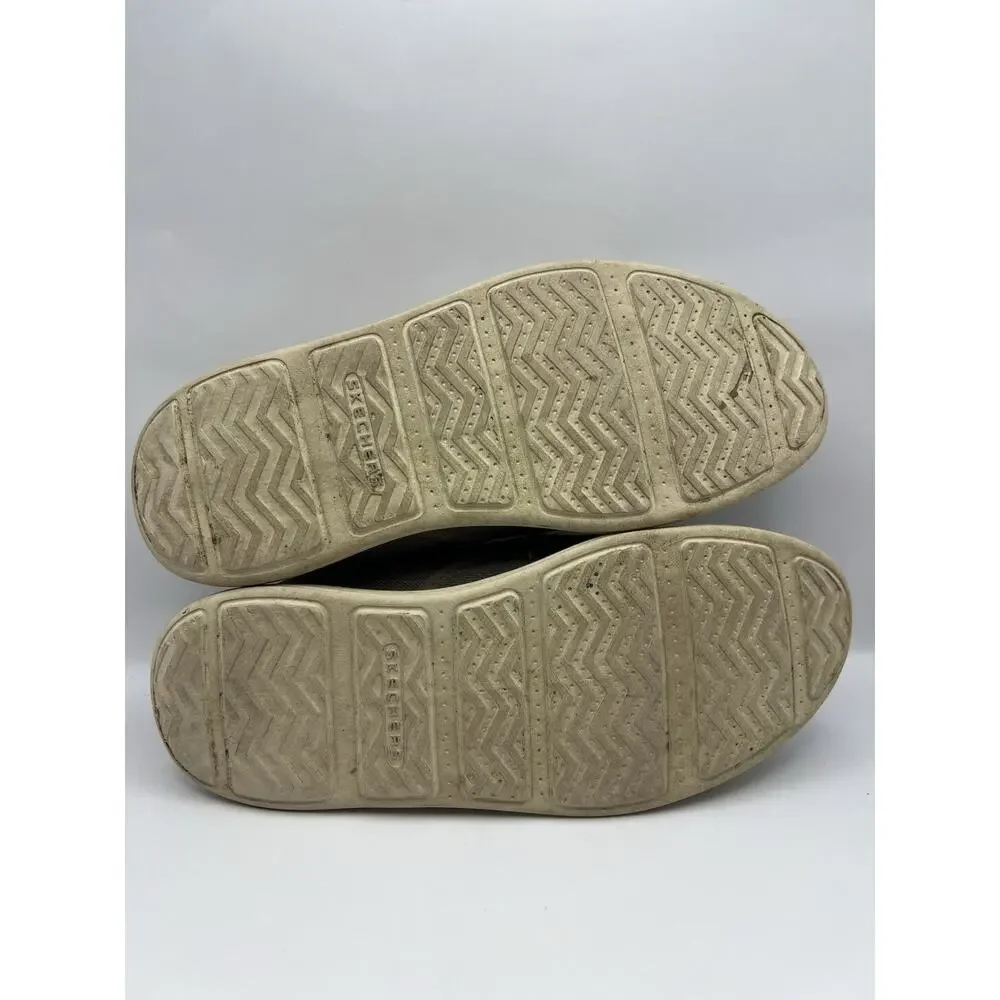Skechers Mens Status Delton Loafers Size 9 Beige